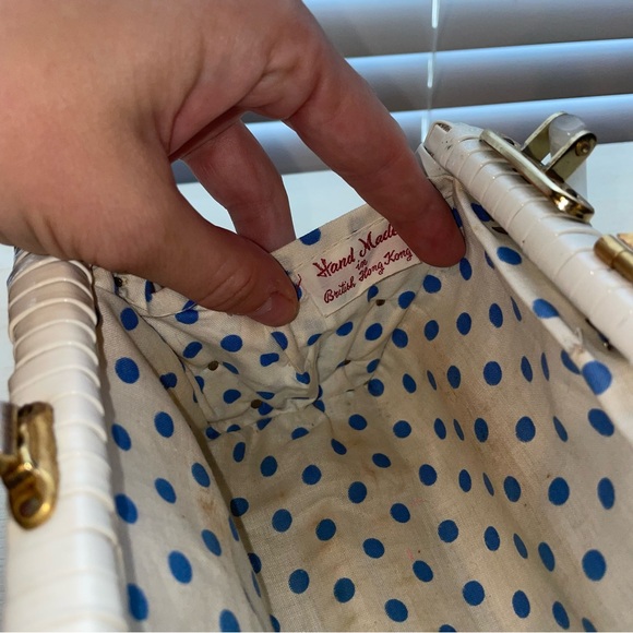 Vintage Woven Clutch Handmade in British Hong Kong - Picture 7 of 10